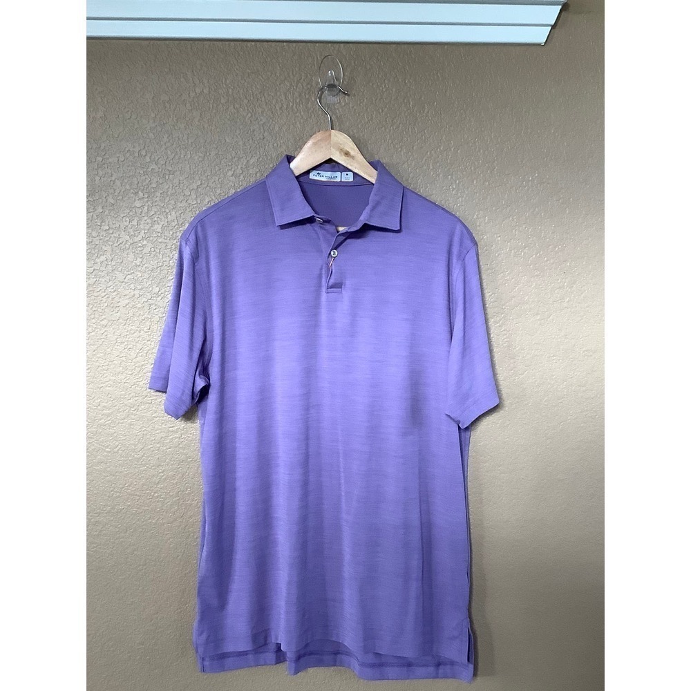 Peter Millar Men's Purple Performance Polo Shirt Sz M